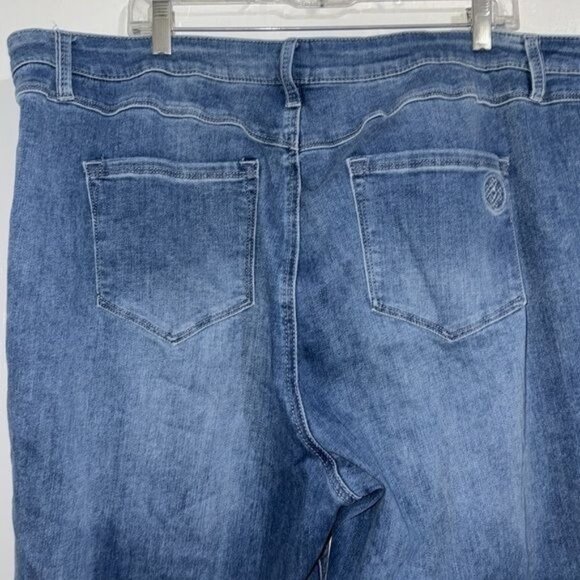 Laurie Felt Daisy Denim Boyfriend Jeans 24W Dark Wash Stretch Cotton Blend Women - Picture 10 of 13